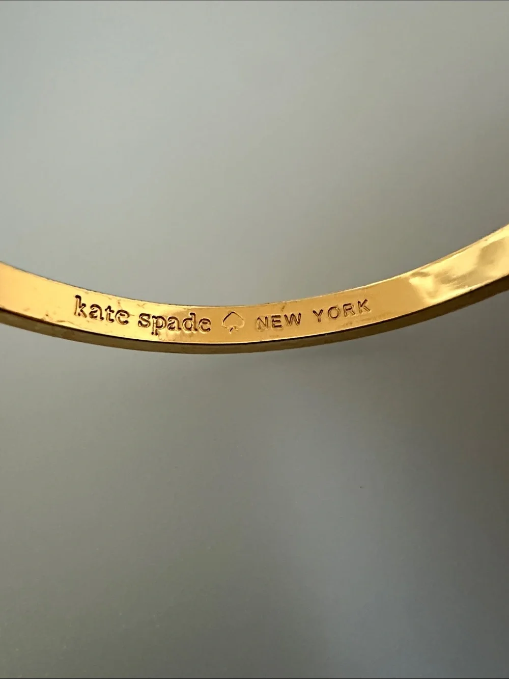 kate spade Gold Crystal-Studded Bangle Bracelet - Picture 5 of 9